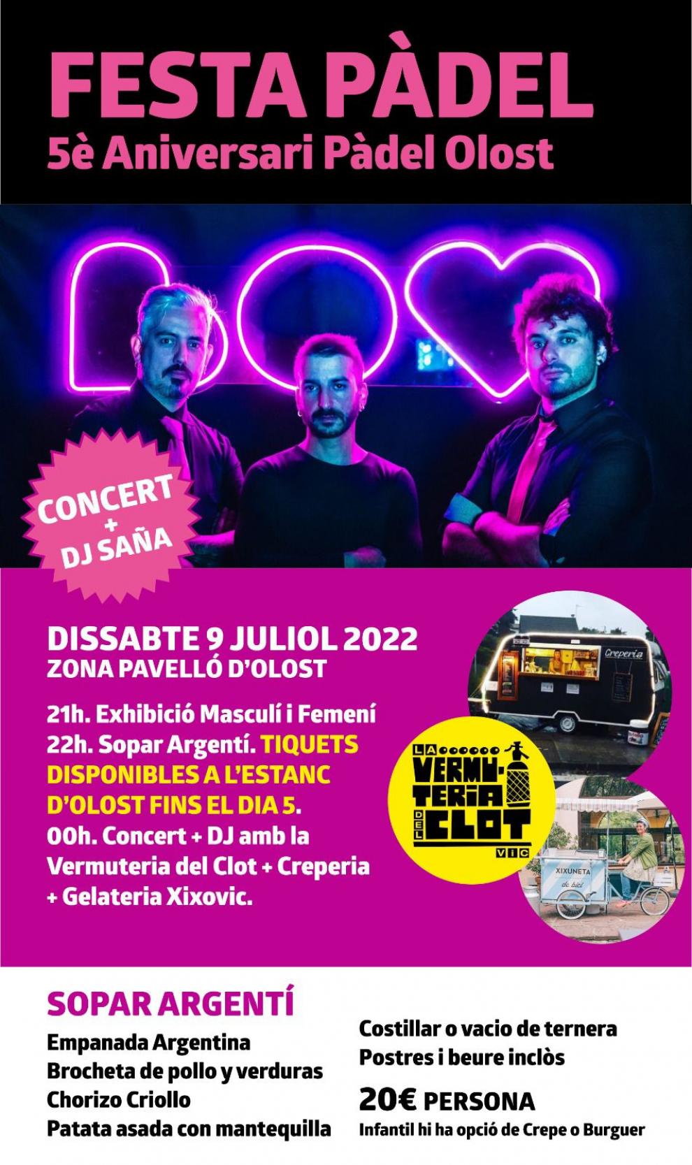 5è Aniversari Pàdel Olost
